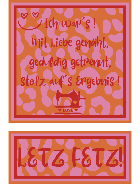 Bügelbild Sunset Sorbet Leo